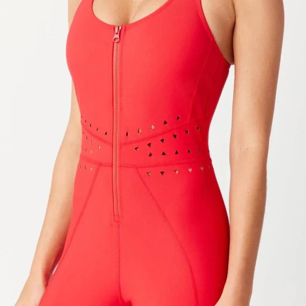 GIGI C womens size small red bodysuit jumpsuit